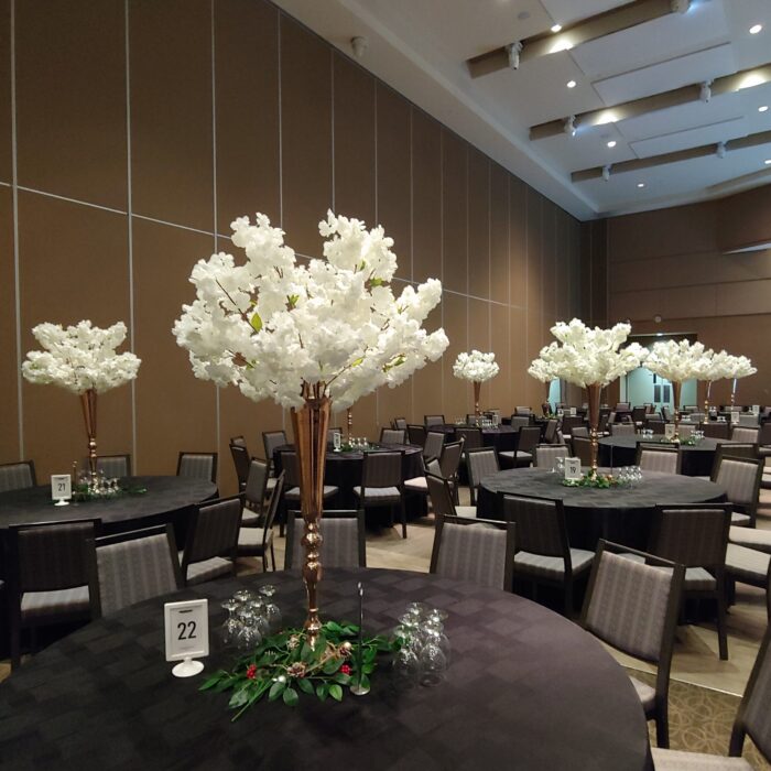 White Cherry Blossom Centerpieces