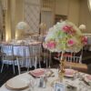 Hydrangea and Pink Roses Centerpieces with Stands