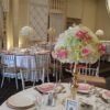 Hydrangea and Pink Roses Centerpieces with Stands
