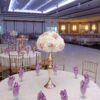 Blush Pink Roses and White Hydrangeas with Stands