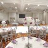 Real Touch Light Purple Roses and White Hydrangeas with Silver Stands