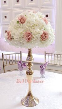 Artificial Blush Pink Roses Centerpieces