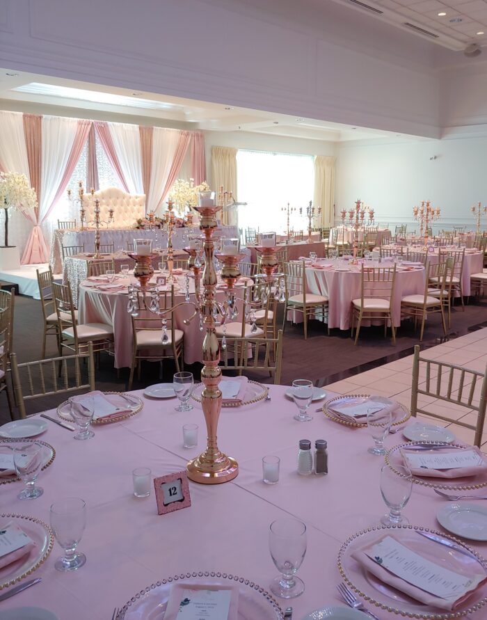 Vintage Candelabras Wedding Centerpieces