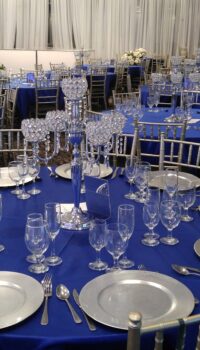 5 Arm Silver Candelabras