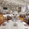 5 Arm Silver Candelabras with Flowers Centerpieces