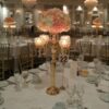 Crystal Globe Gold Candelabras Centerpieces