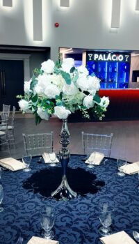 wedding flower centerpieces and stand rentals