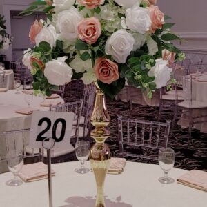 Artificial Mauve Roses light Pink Roses Centerpieces Rental