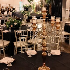 Antique Victorian Candle Holders Centerpiece Rental for Weddings & Events